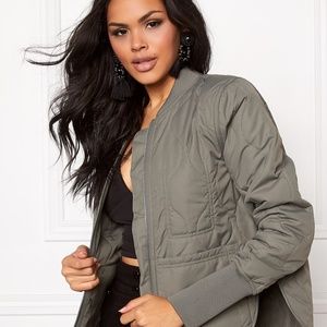 CHEAP MONDAY Parole Khaki Bomber Jacket